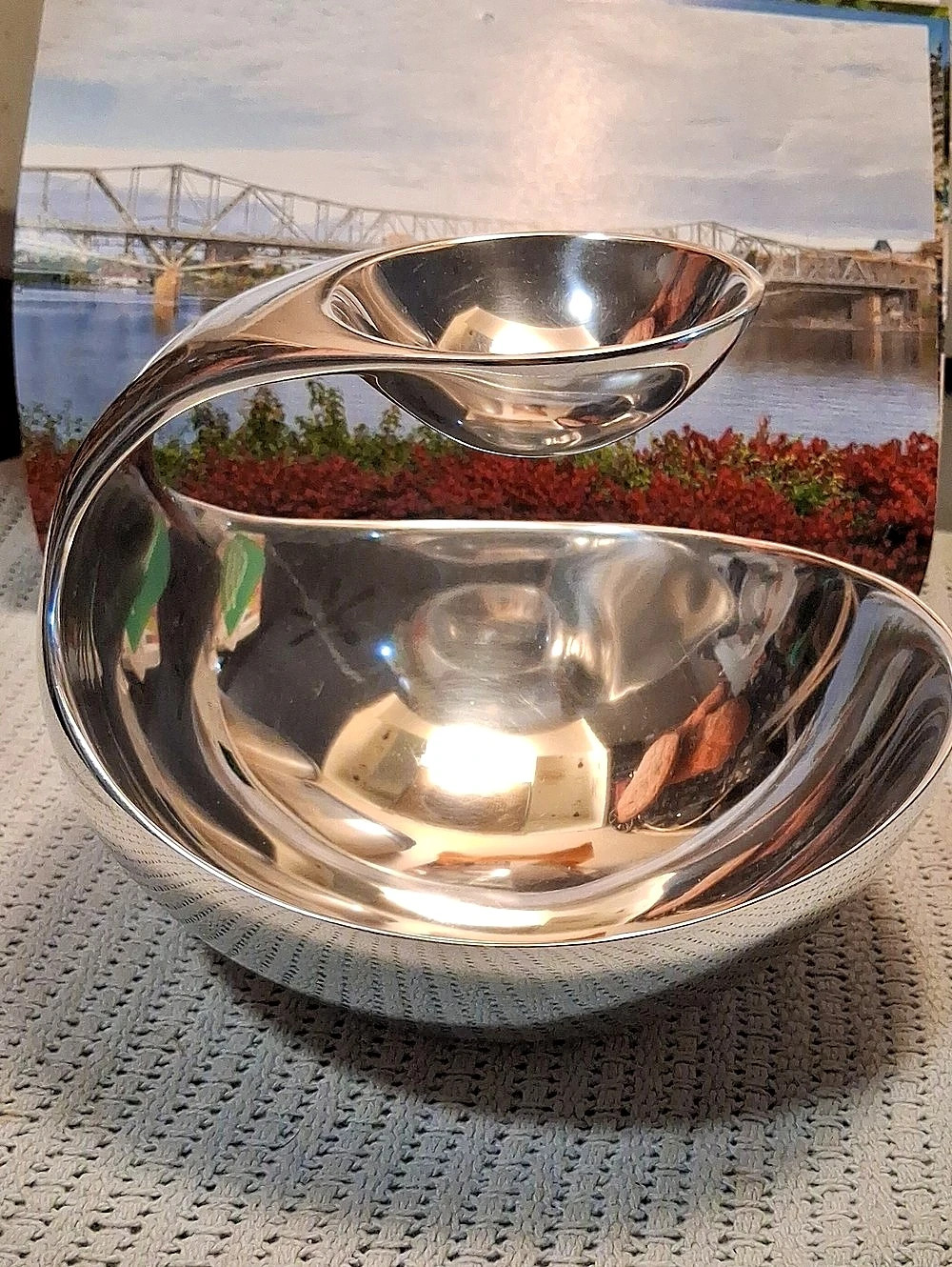 Nambé Scoop Server Silver Serving Bowl Set